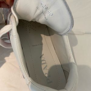 Prada Rose-Embroidered Sneakers Sz 40 (US 10)